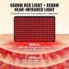 VEVOR Red Light Therapy for Body, 264 LEDs Light Therapy Pad with Controller, 10Hz Pulse, 5-30 Min Timer