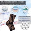 COPPER Ankle Brace Socks for Sprained Ankle Compression Sleeve - Plantar Fasciitis Relief Brace